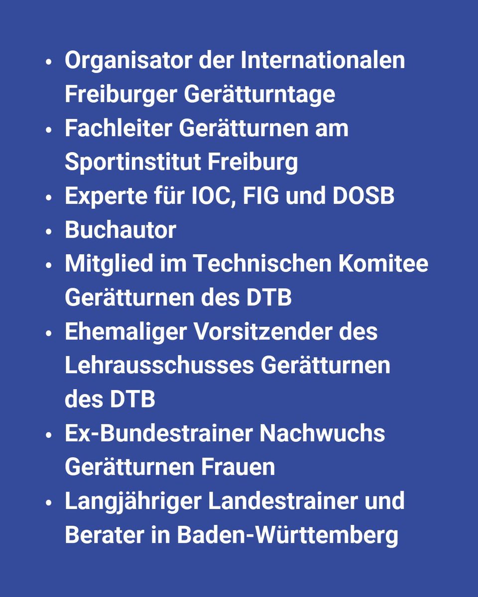 FreiburgerGTT's tweet photo. Flavio Bessi ist der Organisator und auch einer der diesjährigen Speaker der Internationalen Freiburger Gerätturntage 2025!😊🤸‍♂️
Wir sind schon mitten in den Vorbereitungen und freuen uns auf eure Anmeldungen!😊 https://t.co/5KbNZUEHSX