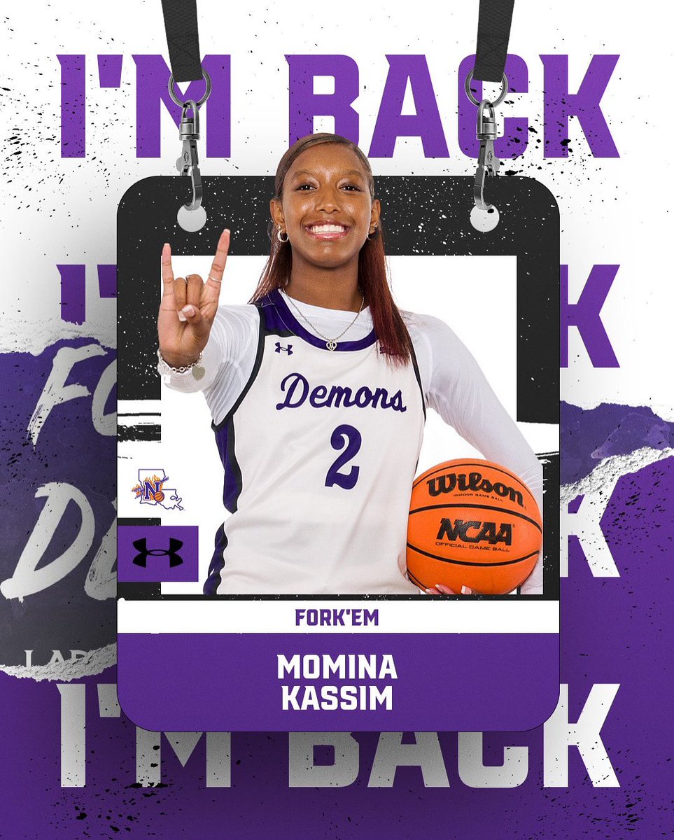NSU Women's Hoops (@nsudemonswbb) on Twitter photo 𝑺𝒉𝒆’𝒔 𝑩𝒂𝒄𝒌 ✍️ <a href="/MominaKassim06/">Momina Kassim</a>
Momina Kassim, our Energy from Houston ⚡️, is coming back to light up the court at NSU next season ! LET’S GOOO 🤩
#MinalsBack x #ForkEm 🤘💜 𝑺𝒉𝒆’𝒔 𝑩𝒂𝒄𝒌 ✍️ <a href="/MominaKassim06/">Momina Kassim</a>
Momina Kassim, our Energy from Houston ⚡️, is coming back to light up the court at NSU next season ! LET’S GOOO 🤩
#MinalsBack x #ForkEm 🤘💜