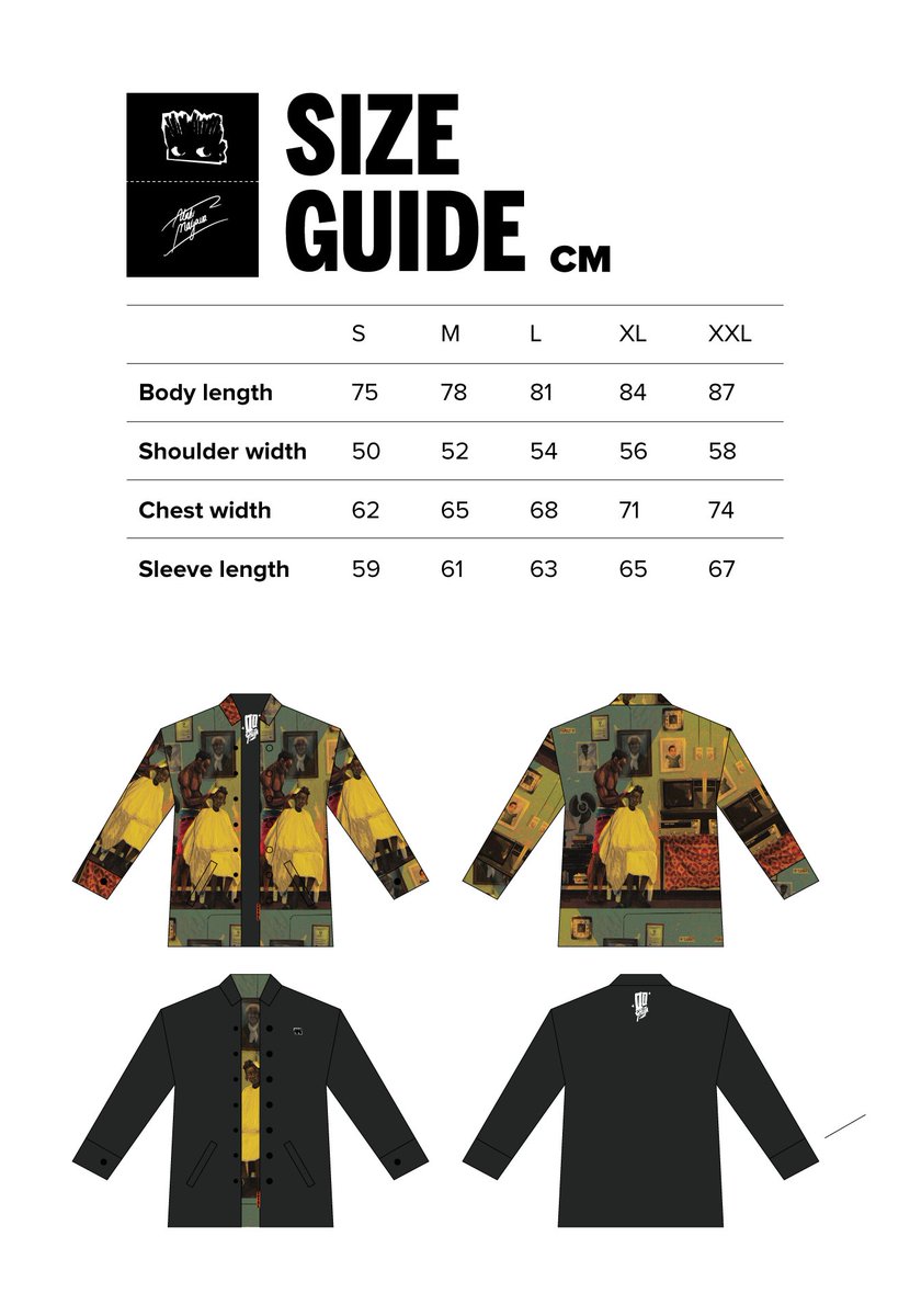 Shutabug's tweet image. Been cooking this for a minute now it’s ready to drop! Reversible jacket, 15 limited editions. Each custom + numbered. You choose the name, I hand-illustrate it on the back (e.g. '08 SHUTA').
Worldwide shipping. Orders open: alabimayowa.com/shirts