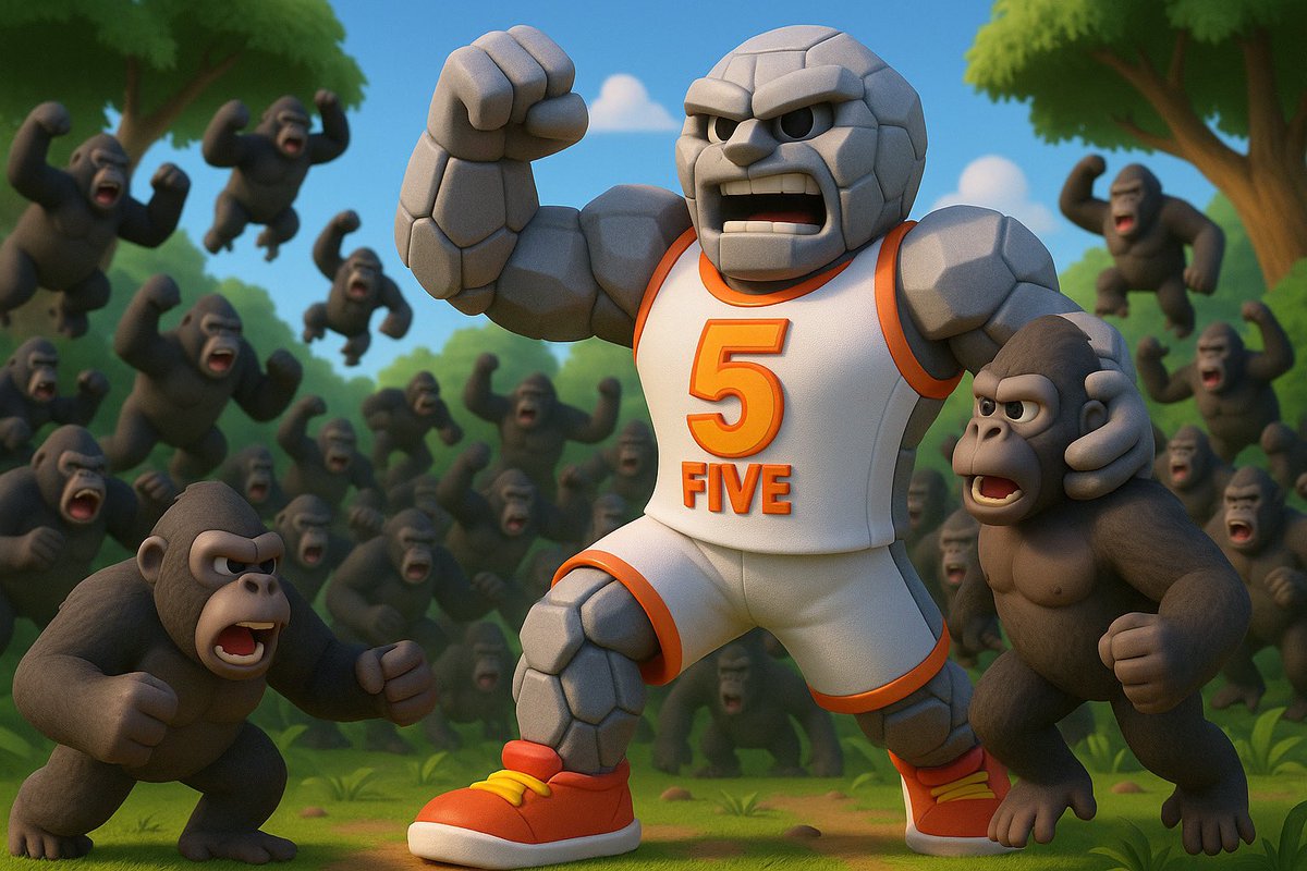 1 Rocky vs 100 Gorillas 🦍 

Who’s winning??