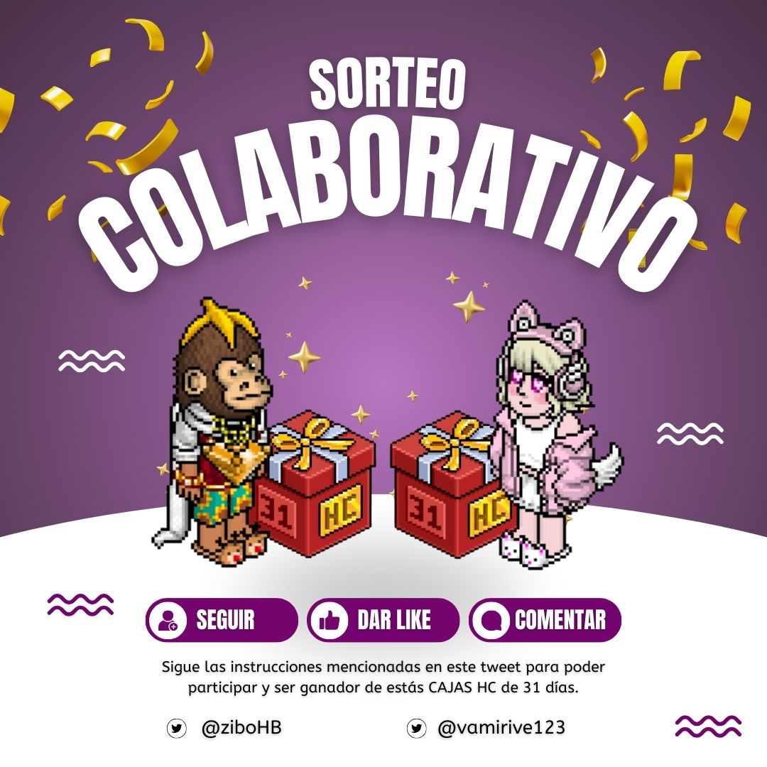 . ⸼ ۰જ † ᵛ ᵃ ᵐ ⁱ ʳ ⁱ ᵛ ᵉ † જ ۰ ⸼ . (@vamirive123) on Twitter photo 🎉SORTEO COLABORATIVO 🎉
Si deseas conseguir UNA CAJA HC de 31 días, sigue estos requisitos, habrá dos ganadores:       
- Seguir a <a href="/vamirive123/">. ⸼ ۰જ † ᵛ ᵃ ᵐ ⁱ ʳ ⁱ ᵛ ᵉ † જ ۰ ⸼ .</a> y <a href="/ziboHB/">el zibo</a>
- Dar 💜 y RT 🔃
- Etiquetar a 2 amig@s en el post.
▫️SORTEO: 18 de Mayo 🎉SORTEO COLABORATIVO 🎉
Si deseas conseguir UNA CAJA HC de 31 días, sigue estos requisitos, habrá dos ganadores:       
- Seguir a <a href="/vamirive123/">. ⸼ ۰જ † ᵛ ᵃ ᵐ ⁱ ʳ ⁱ ᵛ ᵉ † જ ۰ ⸼ .</a> y <a href="/ziboHB/">el zibo</a>
- Dar 💜 y RT 🔃
- Etiquetar a 2 amig@s en el post.
▫️SORTEO: 18 de Mayo