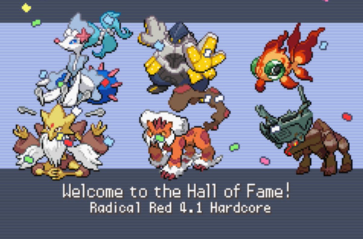 MARTpkmn's tweet photo. 🔥C'EST FAIT !🔥
Après des semaines de tryhard en stream, j'ai enfin vaincu Radical Red en Hardcore 💀
79h de sueur, de resets, et de clutchs mémorables pour décrocher le Hall of Fame !
Merci à tous ceux qui ont suivi cette aventure❤️
#Pokemon #RadicalRed #HardcoreNuzlocke https://t.co/DVYWsjSvjJ