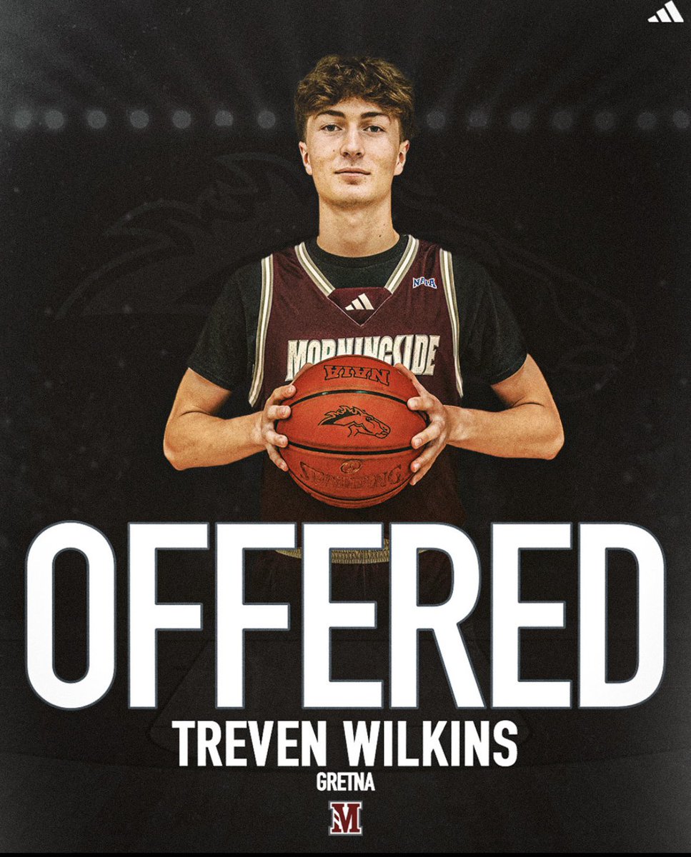 Treven Wilkins (@trevenw2026) on Twitter photo After an amazing visit and talk with <a href="/CoachMillerMU/">Trent Miller</a> and <a href="/CoachHoskinsMU/">Ben Hoskins</a> I am blessed to say I have received an offer from Morningside University!
<a href="/gretnabball/">Gretna Basketball</a> <a href="/Supreme_Bball/">Supreme Basketball</a> After an amazing visit and talk with <a href="/CoachMillerMU/">Trent Miller</a> and <a href="/CoachHoskinsMU/">Ben Hoskins</a> I am blessed to say I have received an offer from Morningside University!
<a href="/gretnabball/">Gretna Basketball</a> <a href="/Supreme_Bball/">Supreme Basketball</a>