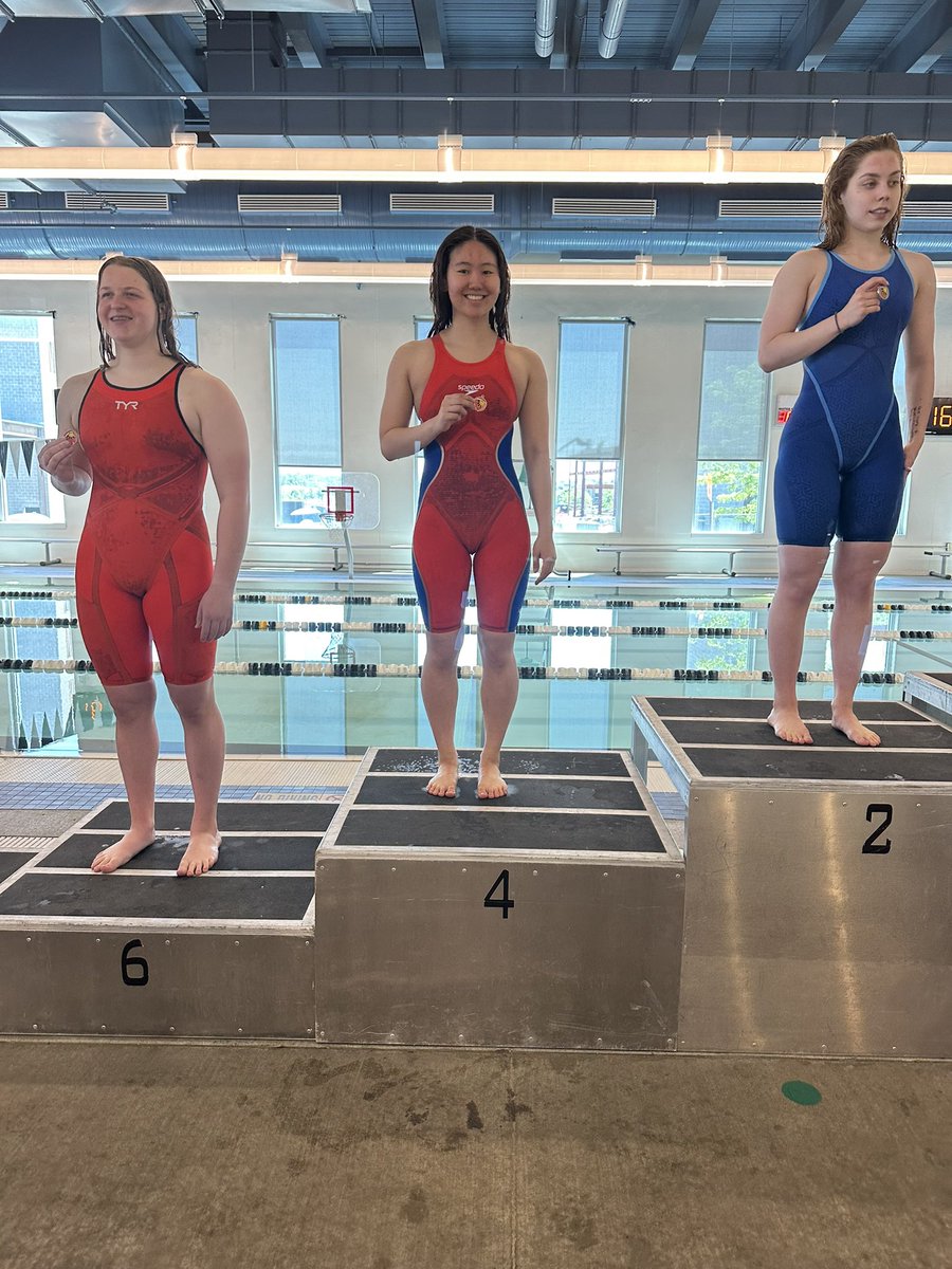 Gayla Gao finished 4th in the 100 butterfly!