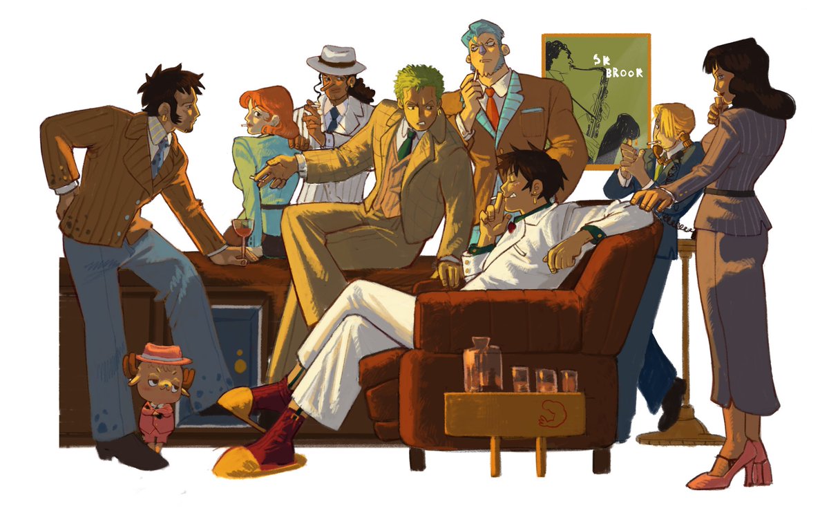 smoky room, mafia au #ONEPIECE