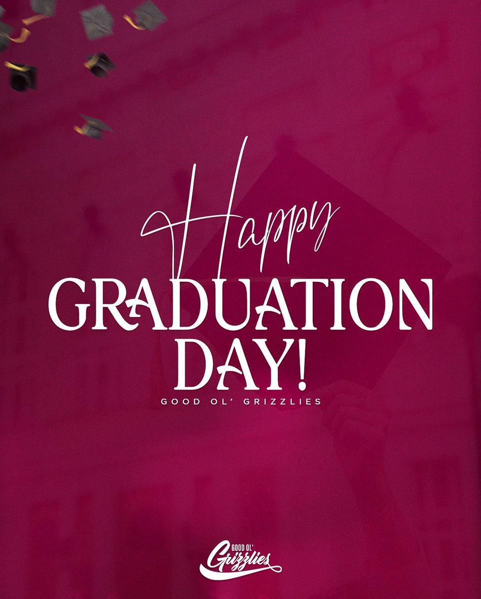 Griz pride is in the air 🔥 Congratulations to our University of Montana student-athletes graduating today! 🎓 #GoGriz
