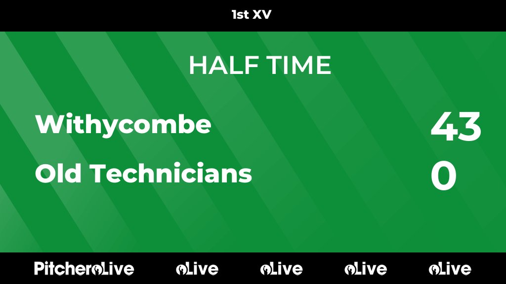 Half Time | As we reach the break, a 6-try thriller gives Withy the lead. 
40 minutes to go to finish the season in style… 

🤝 Withies x Alan Hillman Building Contractors 

#Withies
pitchero.com/clubs/withycom…