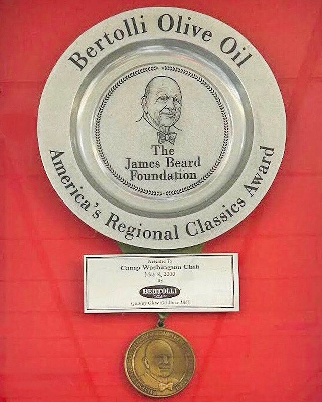CampWashChili's tweet image. Twenty five years ago this month we were honored to receive this prestigious award. Thank you @beardfoundation!!
