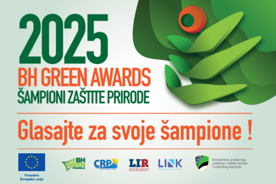 THE INSTITUTE NOMINATED FOR THE “CHAMPIONS OF NATURE PROTECTION – BiH GREEN AWARDS 2025”, in the category “Business Entities – Companies.” Vote: crp.org.ba/view-more/bh-g…