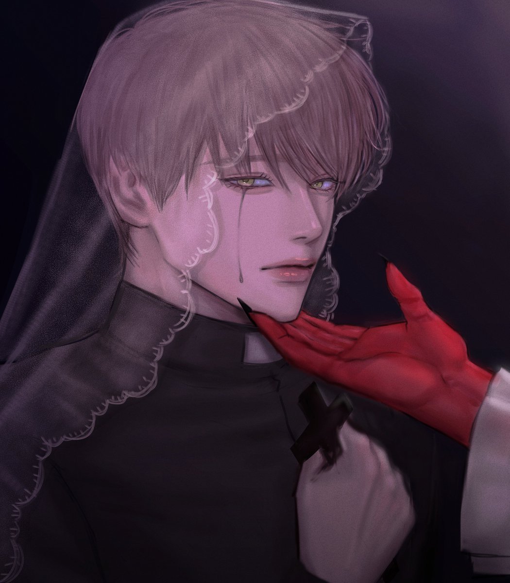 악마에게 잠식되는 신부님