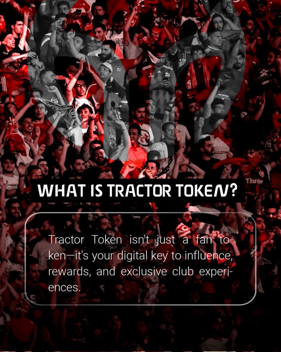 🔥 Welcome to the future of fandom! Tractor Token gives supporters real influence and access like never before.
#TractorToken