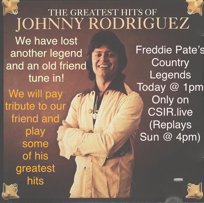 csir.live
Texas native Johnny Rodriguez, a Mexican-American country artist whose soulful tenor expanded the breadth of the genre's reach and global popularity, died at 73 on May 9, 2025.
