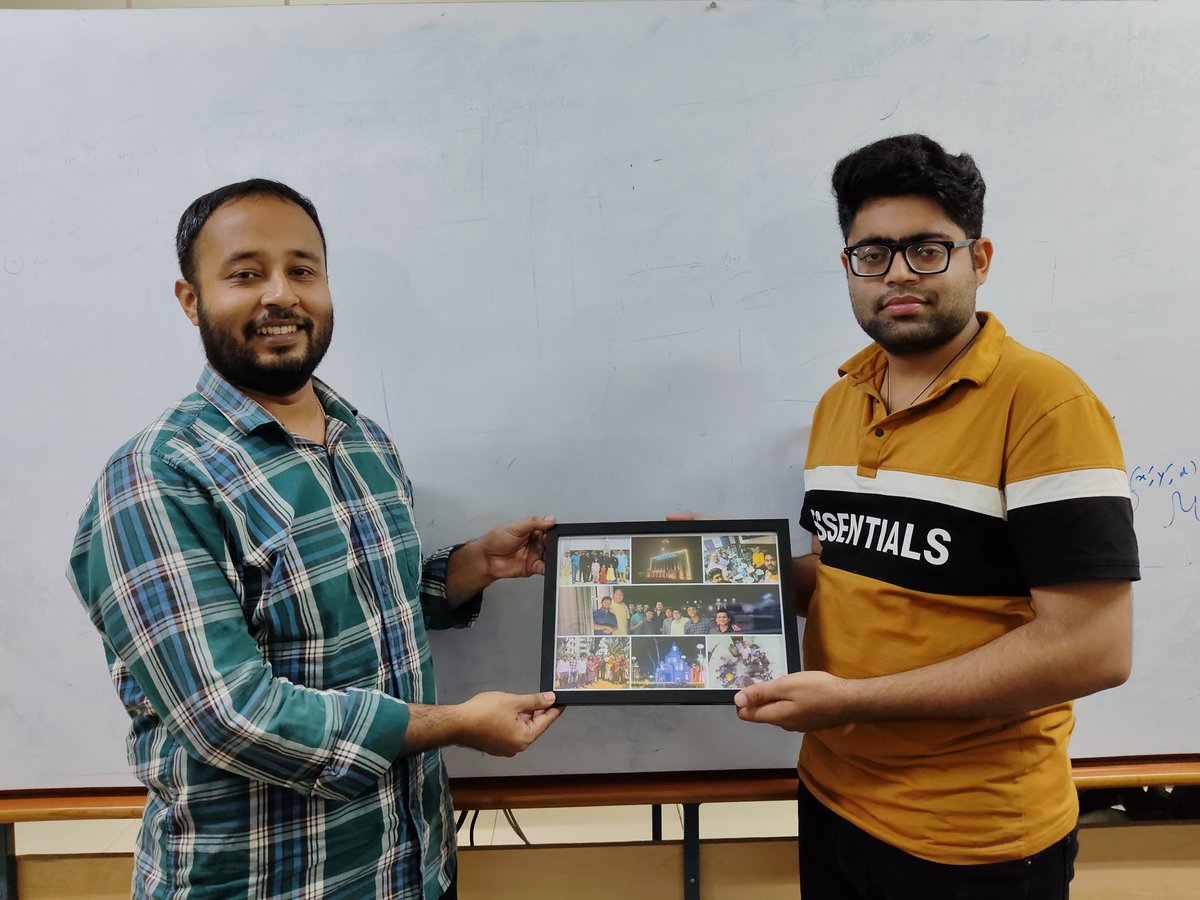 ubinetiitkgp's tweet image. After 10 impactful months at #UbiNet, we bid farewell to Manjeet Yadav, JRF and HCI enthusiast, who joined us post-MS from IISER Bhopal. He now begins his #PhD at IIT Jodhpur! 🎓
Wishing you the best, Manjeet—keep exploring and stay in touch! 🌟
#Farewell #IITJodhpur #HCI