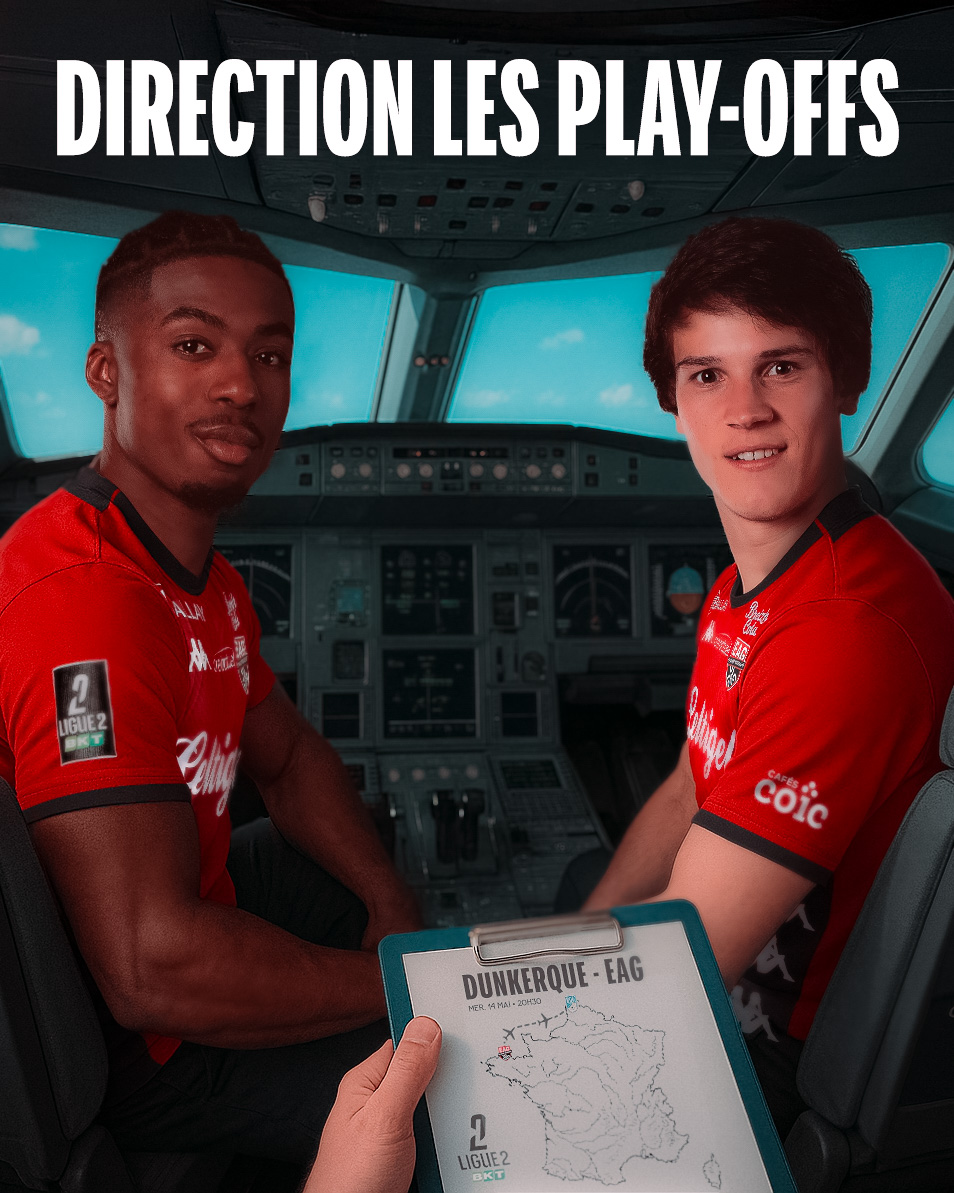 Play-offs en vue. Prochain arrêt : Dunkerque ✈️ 

𝗧𝗼𝘂𝘀 𝗘𝗻𝘀𝗲𝗺𝗯𝗹𝗲 ✊❤️‍🔥🖤

#TeamEAG #WarRaok