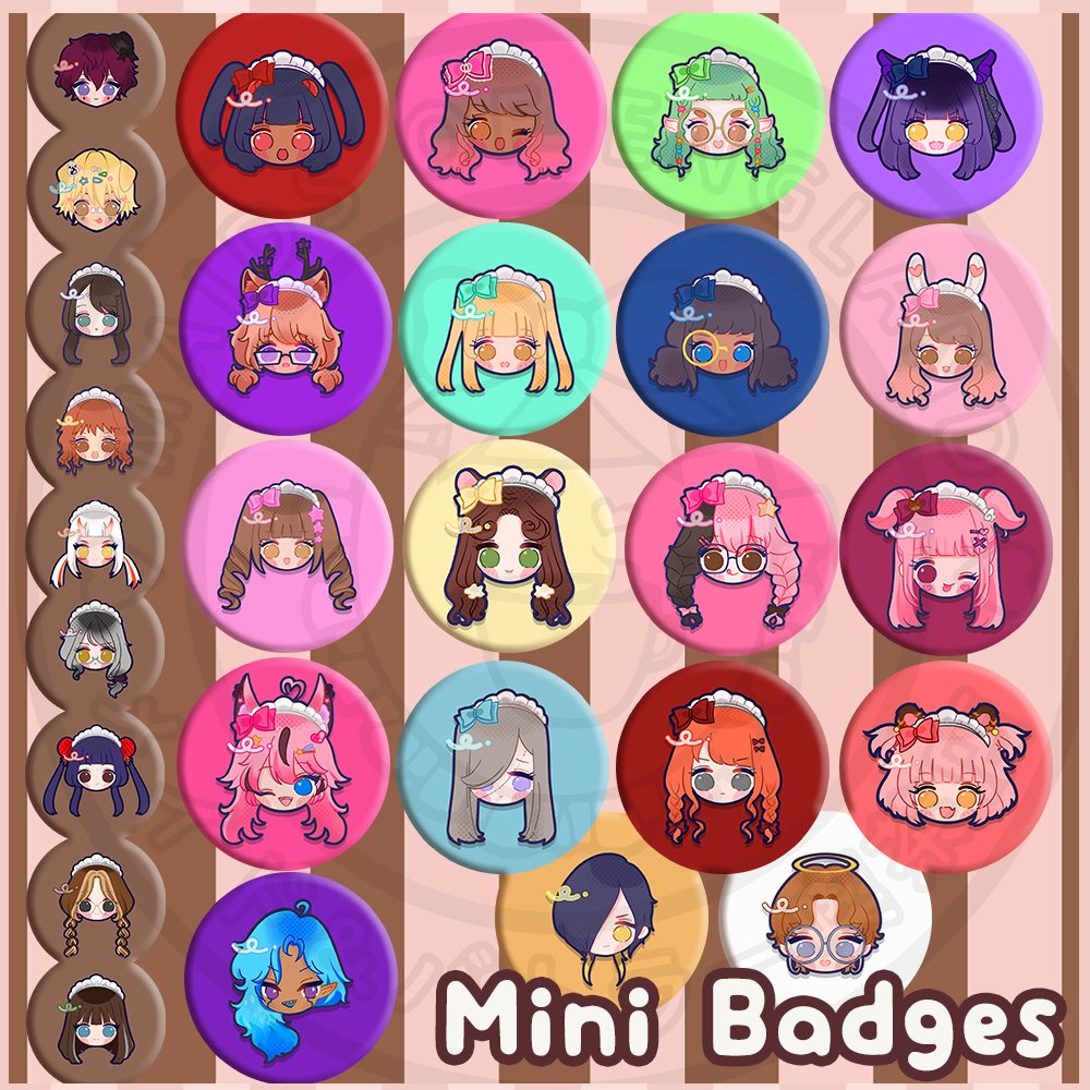 >NEW RELEASE<
Our MOE Mini Badge Collection is now out!
maidsofengland.co.uk/product/moe-mi…
With lovely artwork by <a href="/Bunchewy1/">🌸bunchewy 🌸</a>