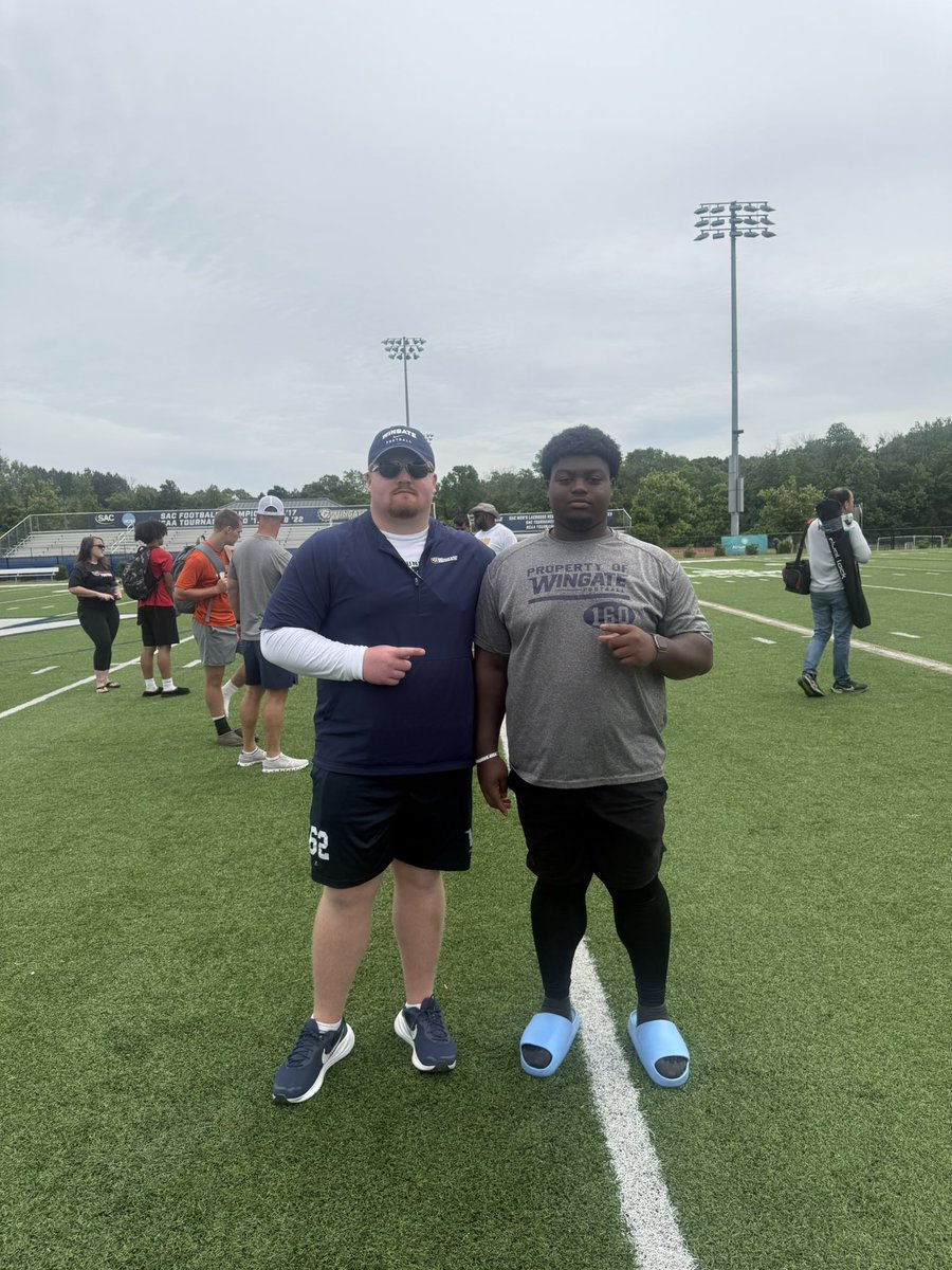 After a great conversation with <a href="/HunterJolly1/">Hunter Jolly</a> I'm beyond excited and grateful to have receive a(n) offer from WINGATE UNIVERSITY‼️‼️

<a href="/IvoryDurham2/">Ivory Durham</a> <a href="/CoachUlassin/">Nick Ulassin</a> <a href="/CoachDaniels06/">Coach D</a> <a href="/larryblustein/">Blustein Recruiting</a> <a href="/Dwight_XOS/">Dwight Thomas - Catapult Sports</a> <a href="/PrepRedzoneFL/">Prep Redzone Florida</a> <a href="/DuvalSports/">Duval Sports</a>