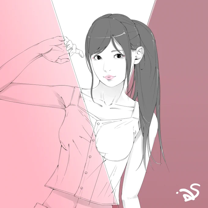 新規で描きました(・ω・)ノ 深夜2時に投稿してみます。それではおやすみなさい 無題452#イラスト #絵描きさんフォロバ100 