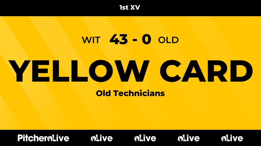 47': Ryan Smith is yellow carded for Old Technicians
#WITOLD #Pitchero
pitchero.com/clubs/withycom…