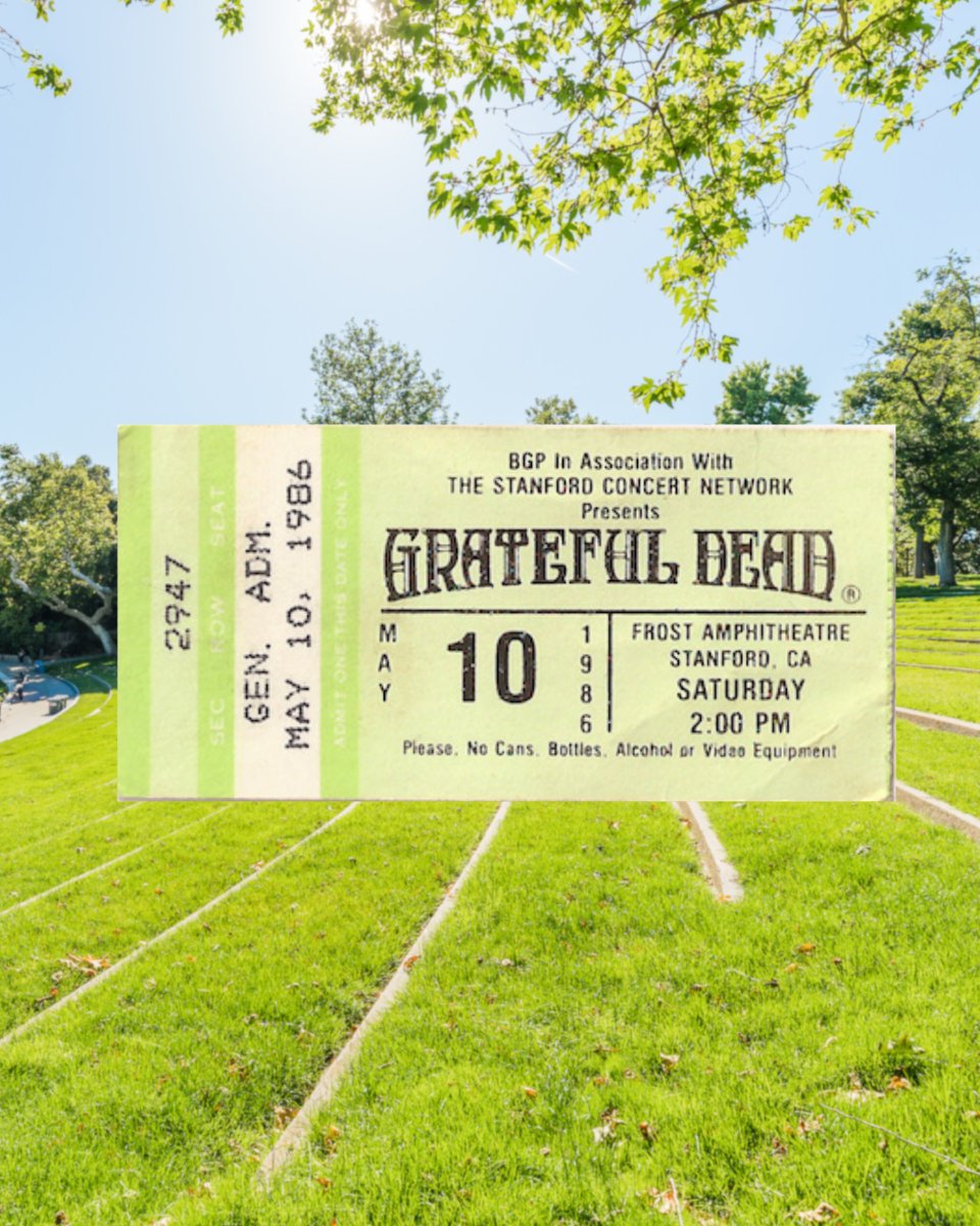 39 years ago today. Grateful Dead at Frost Amphitheater | May 10, 1986 🌹