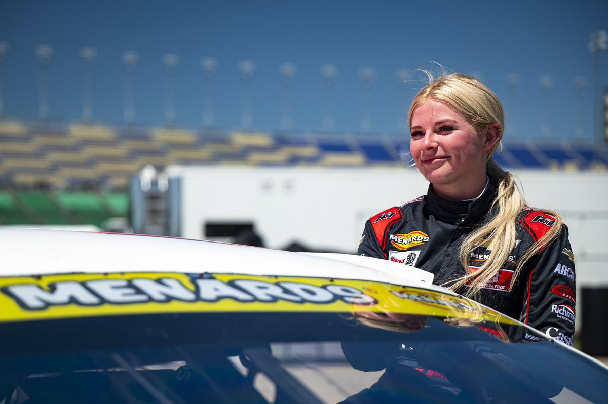 Lanie (@laniebuice) on Twitter photo Finished 8th in my <a href="/ARCA_Racing/">ARCA Menards Series</a> national debut at <a href="/kansasspeedway/">Kansas Speedway</a> and my first mile and a half! Had a blast ripping the fence, learned a ton, and made some solid gains. My <a href="/RevRacin/">Rev Racing</a> Max Siegel Inc. Chevrolet was rolling! I’m incredibly grateful for all the hard work that went Finished 8th in my <a href="/ARCA_Racing/">ARCA Menards Series</a> national debut at <a href="/kansasspeedway/">Kansas Speedway</a> and my first mile and a half! Had a blast ripping the fence, learned a ton, and made some solid gains. My <a href="/RevRacin/">Rev Racing</a> Max Siegel Inc. Chevrolet was rolling! I’m incredibly grateful for all the hard work that went