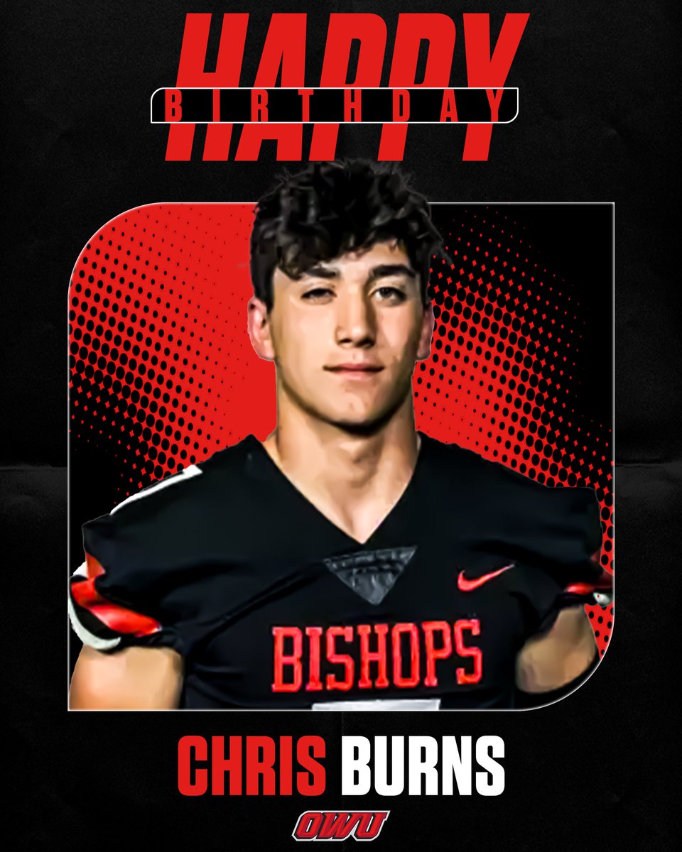 Happy Birthday to OWU Defensive Back Chris Burns! 

#RollShops | <a href="/chrisburns1080/">Chris Burns</a>