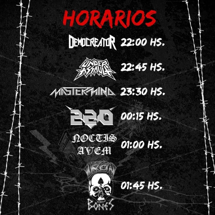 Rock en Paraguay (@rockenpy) on Twitter photo Hoy Sábado 10 de Mayo el evento " Beyond The Black 2 " en <a href="/AbsolutoRockBar/">Absoluto Rock</a>
Acceso en puerta 40.000 Gs.
En vivo: @iron_bones7 (Chile). @underassault . @mastermindthrash . <a href="/220voltios/">220voltios</a> . @democreatorthrash . <a href="/noctis/">riddick_sparda</a>.avem.py Hoy Sábado 10 de Mayo el evento " Beyond The Black 2 " en <a href="/AbsolutoRockBar/">Absoluto Rock</a>
Acceso en puerta 40.000 Gs.
En vivo: @iron_bones7 (Chile). @underassault . @mastermindthrash . <a href="/220voltios/">220voltios</a> . @democreatorthrash . <a href="/noctis/">riddick_sparda</a>.avem.py