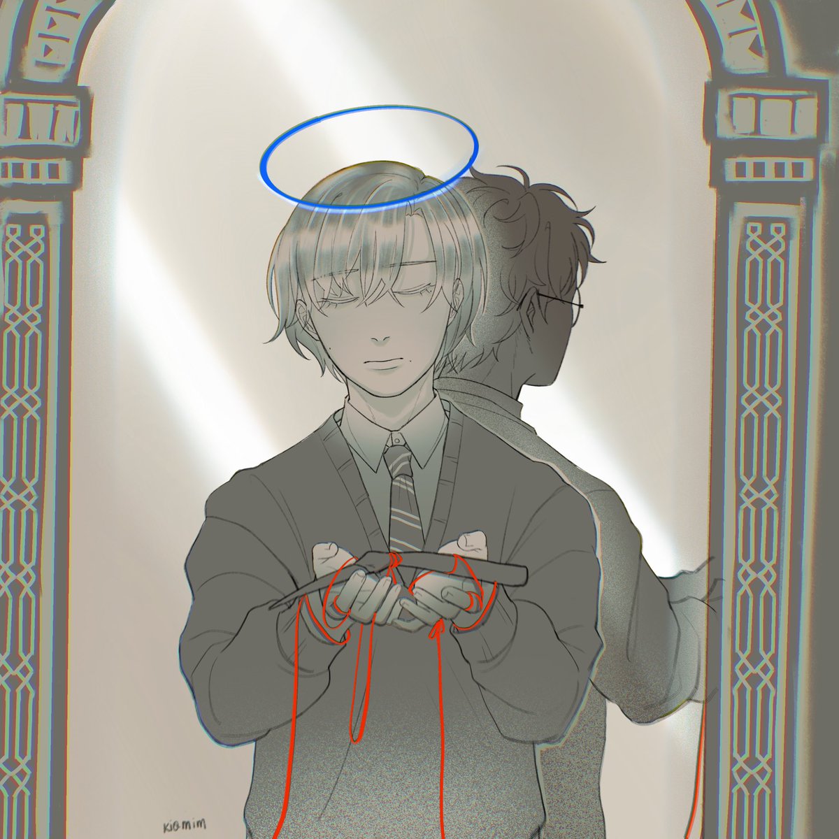 blue loop, red line—all seem to lead back to you #drarry