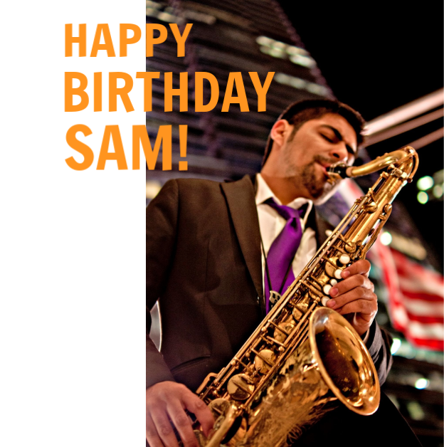HypeProdInc's tweet photo. Join us in wishing a very Happy Birthday to Sam, a smooth sax player for H.Y.P.E. Productions, Inc.

Have an amazing day of celebration, Sam!

 #hypebirthdays #weloveourhypefamily https://t.co/jzLdO08JBS