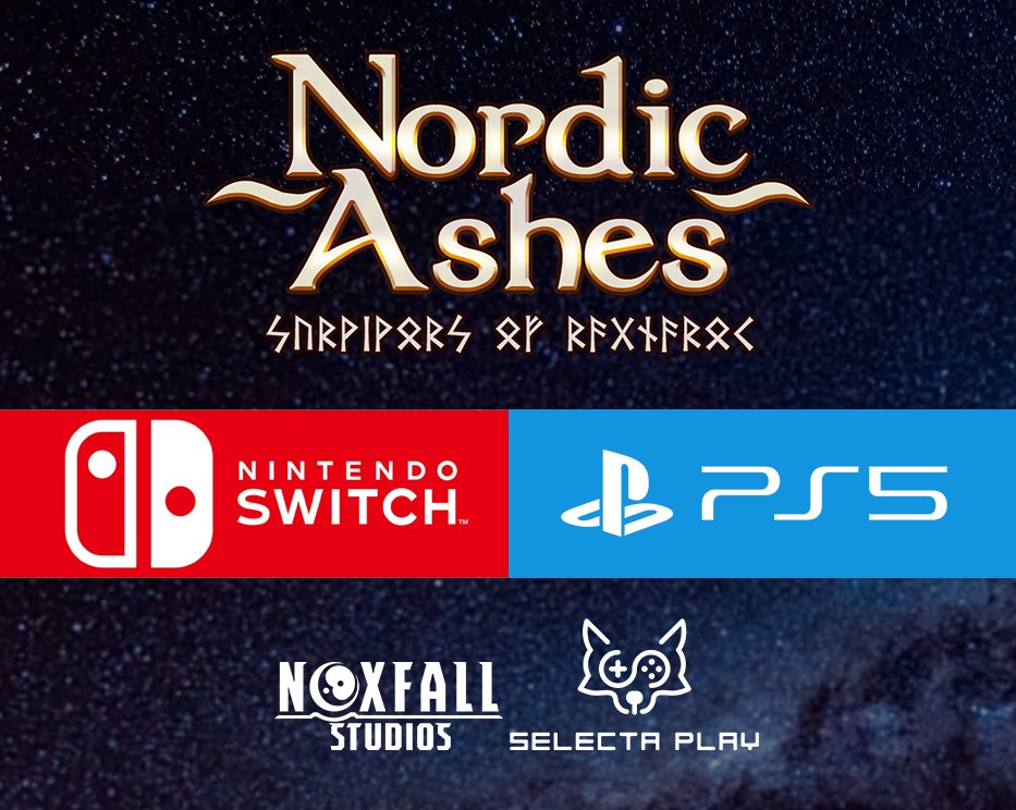 Noxfall Studios (@noxfallstudios) on Twitter photo Se vienen ediciones físicas de Nordic Ashes junto con <a href="/SelectaPlay/">Selecta Play</a> !!!
Mucho hype! Más info pronto... 😍 Se vienen ediciones físicas de Nordic Ashes junto con <a href="/SelectaPlay/">Selecta Play</a> !!!
Mucho hype! Más info pronto... 😍