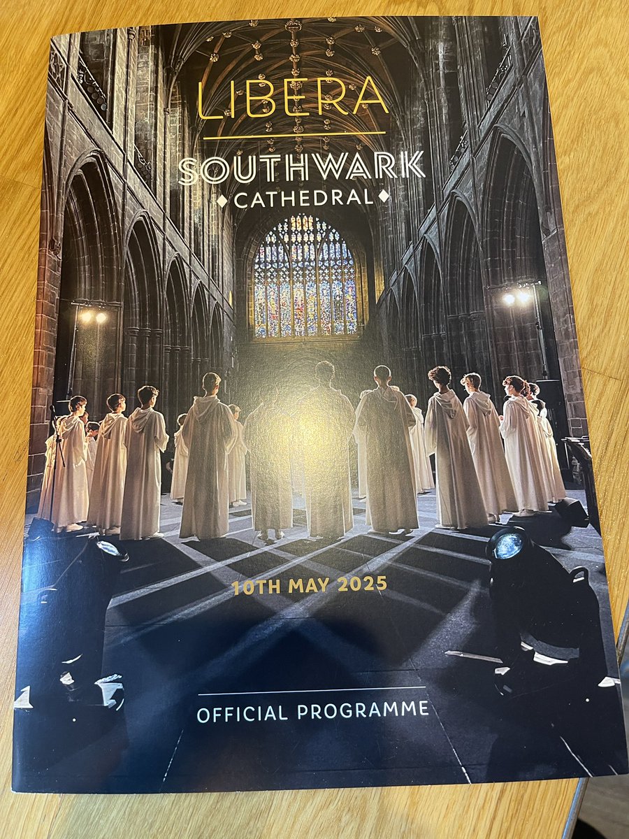 DanielleHarold9's tweet image. Concert set-list and program cover #libera