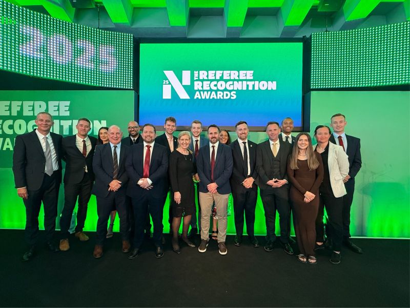 Referee Recognition Awards 2025!

Congratulations to all award winners as well as those match officials receiving their well-earned FIFA caps. So many inspiring individuals in one room!