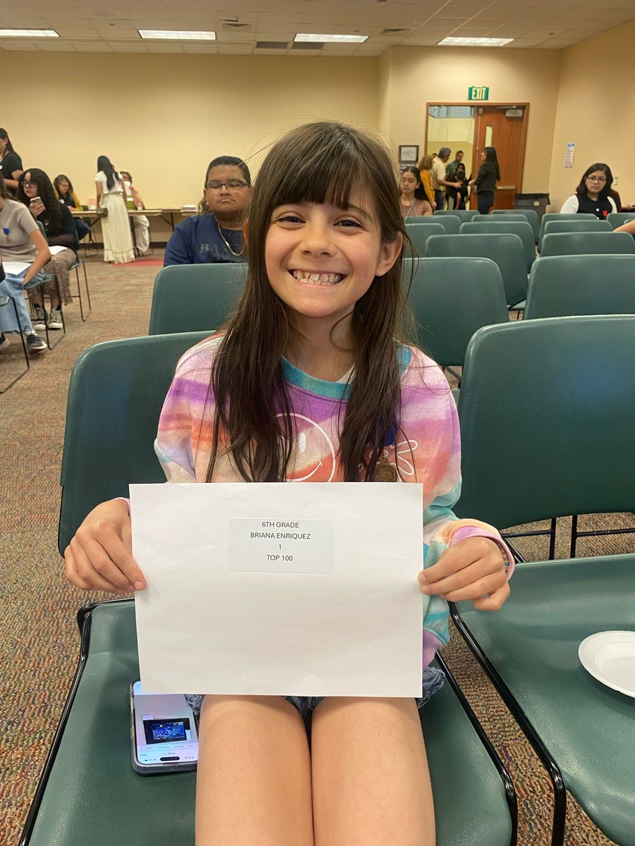 Luis Carrillo (@lcarrillo_dws) on Twitter photo Proud to celebrate our amazing students!
1st photo: Ariana Luna (7th) – 2nd & 3rd place
2nd photo: Idaly Coronel (8th) – 2nd place
3rd photo: Briana Enriquez (6th) – 1st place & Top 100! 🎉
Way to go, Colts! <a href="/SISD_Herrera/">Enrique Herrera</a> <a href="/HValverde_DWS/">Hazel Valverde</a> Proud to celebrate our amazing students!
1st photo: Ariana Luna (7th) – 2nd & 3rd place
2nd photo: Idaly Coronel (8th) – 2nd place
3rd photo: Briana Enriquez (6th) – 1st place & Top 100! 🎉
Way to go, Colts! <a href="/SISD_Herrera/">Enrique Herrera</a> <a href="/HValverde_DWS/">Hazel Valverde</a>