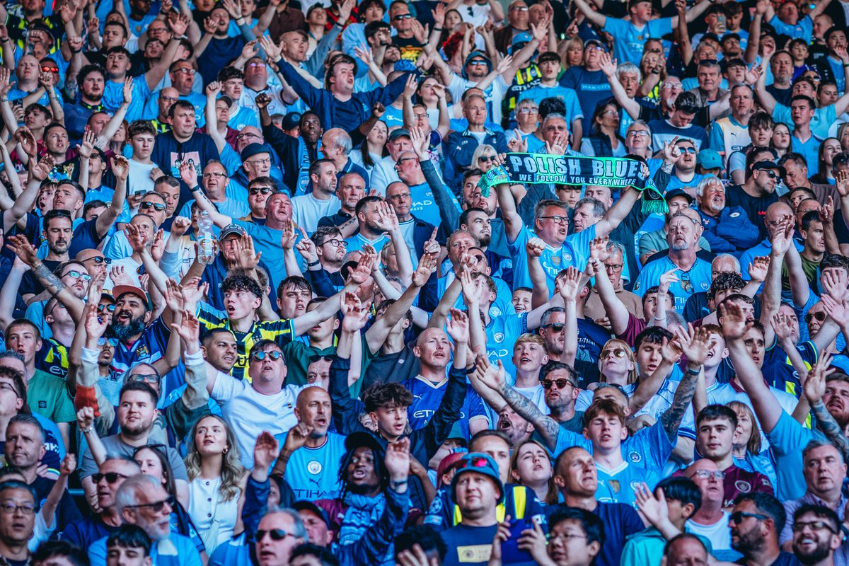 ManCity's tweet photo. Thank you all for your fantastic support this afternoon. Safe journey back to Manchester 🩵 https://t.co/Y8osJxwvHx