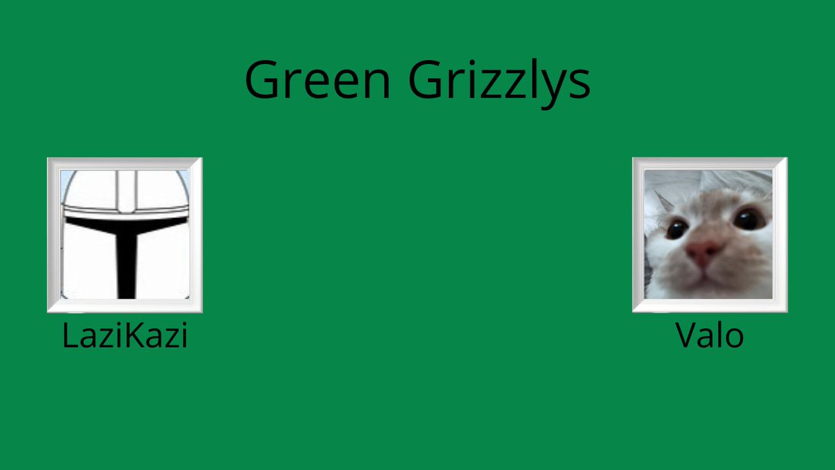 Announcing the Green Grizzlys! LaziKazi ItsValo