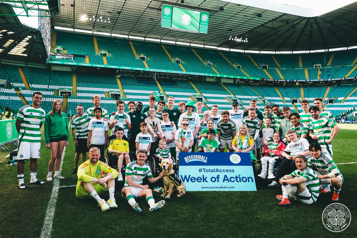 Celtic Football Club (@celticfc) on Twitter photo ๐ Football is for All ๐
Today's match shone a light on the importance of inclusion and accessibility as part of our support for <a href="/AccessibAll/">AccessibAll</a> โบ๏ธโฝ๏ธ
Weโll keep working to make Celtic Park a place for everyone ๐๏ธ
#TotalAccess | #AccessibALL | #CelticFC ๐๐ ๐ Football is for All ๐
Today's match shone a light on the importance of inclusion and accessibility as part of our support for <a href="/AccessibAll/">AccessibAll</a> โบ๏ธโฝ๏ธ
Weโll keep working to make Celtic Park a place for everyone ๐๏ธ
#TotalAccess | #AccessibALL | #CelticFC ๐๐