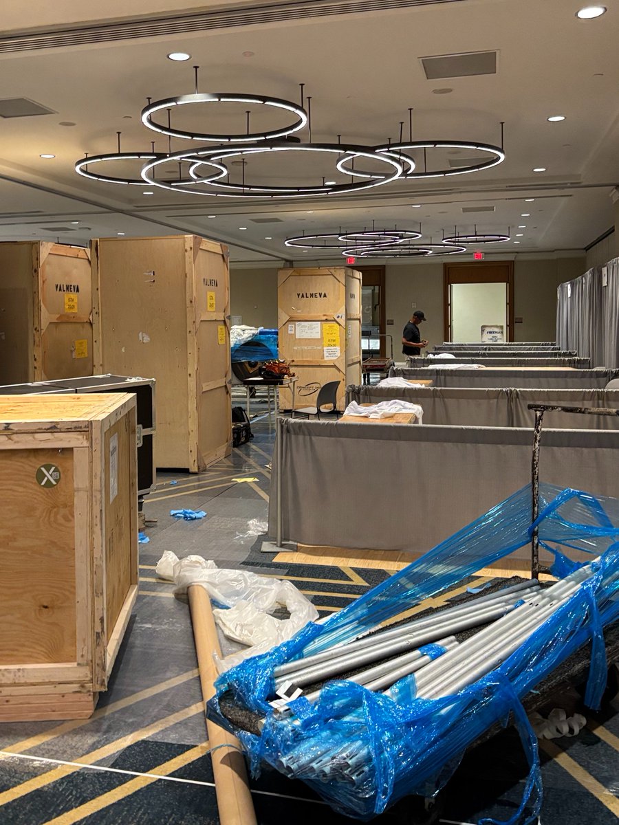 It may not look like much yet… but CISTM19 is loading ⏳

Booths are going up, banners are rolling out, and we’re getting ready to welcome the travel medicine community! #Travelmed2025 #CISTM19