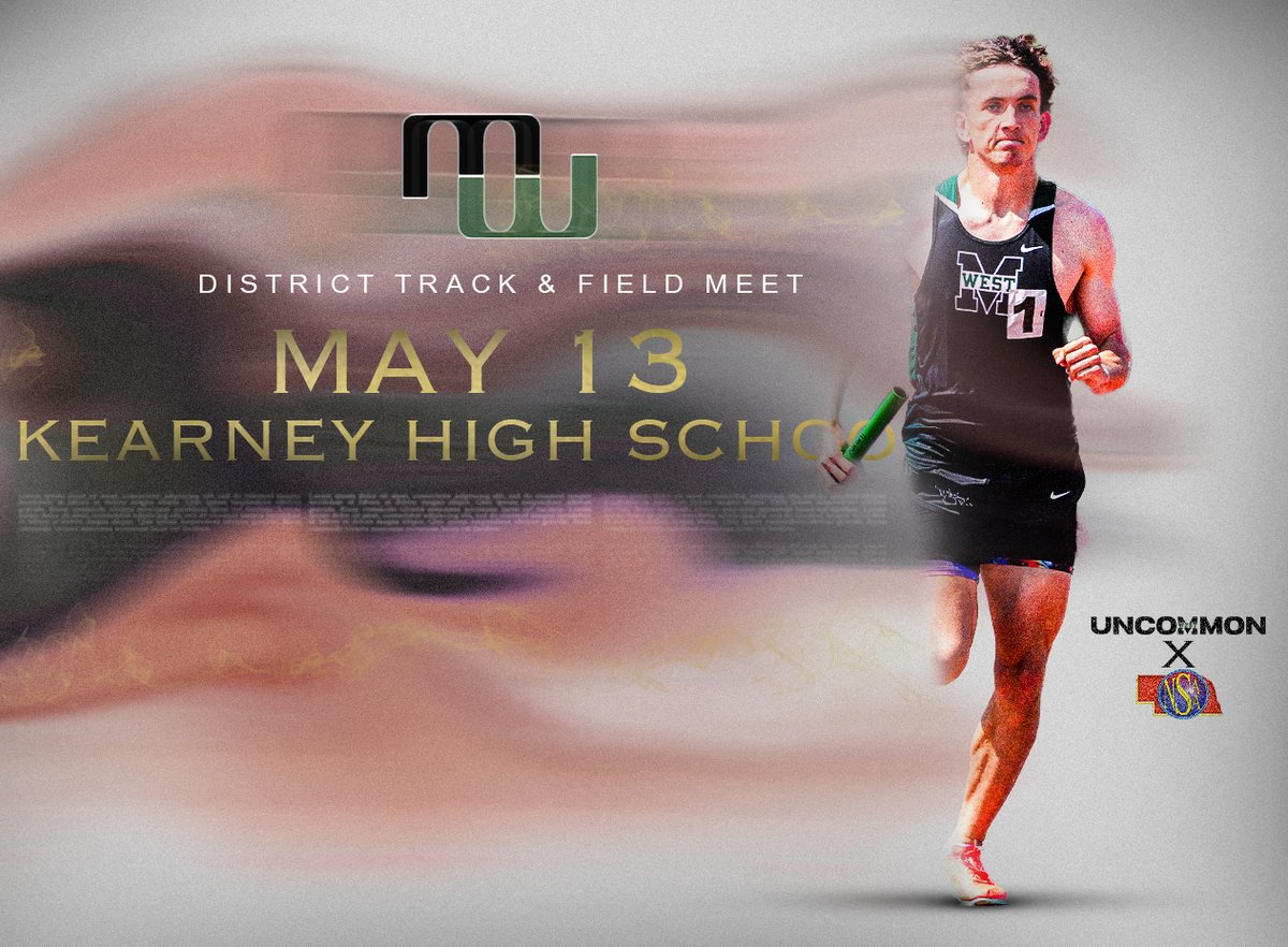 Millard West Activities (@mwhsactivities) on Twitter photo Next week is the start of the postseason for <a href="/MWestGirlsTrack/">MW Girl's Track</a> and <a href="/MWestXC/">Millard West XC and Track & Field</a>. They travel to KHS for districts on Tuesday. #Uncommon Next week is the start of the postseason for <a href="/MWestGirlsTrack/">MW Girl's Track</a> and <a href="/MWestXC/">Millard West XC and Track & Field</a>. They travel to KHS for districts on Tuesday. #Uncommon