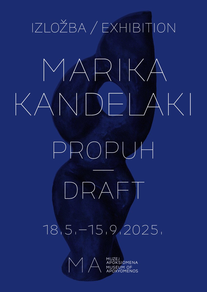 Soon: exhibition “PROPUH / DRAFT” by Marika Kandelaki. As part of the “A Window into Art: One Artist, One Work, Art for All” program, the Museum of Apoxyomenos will present a work by Georgian artist Marika Kandelaki, from the collection of the Lošinj Museum. Opening: May 18th