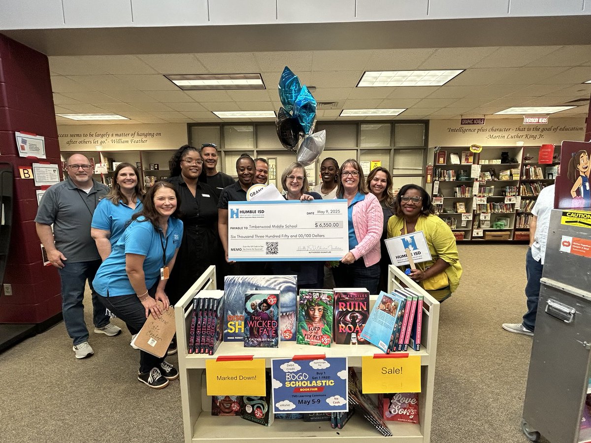 Timberwood Middle (@humbleisd_tms) on Twitter photo Thank you Humble ISD Education Foundation for awarding Mrs Mustain 6,350.00 to improve new book selection for our students. <a href="/HumbleISD/">Humble ISD</a> Thank you Humble ISD Education Foundation for awarding Mrs Mustain 6,350.00 to improve new book selection for our students. <a href="/HumbleISD/">Humble ISD</a>