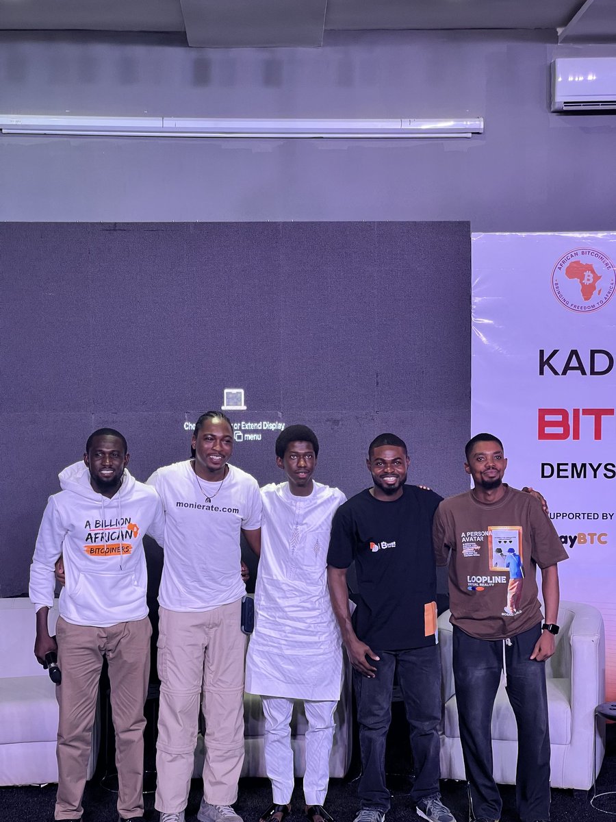 ₿Zaddyy⚡️🦀 (@zaddyofcrypto) on Twitter photo We had the best guys at the kaduna bitcoin summit.
<a href="/afribitcoiners/">African Bitcoiners ⚡</a> <a href="/btrustteam/">Btrust</a>
<a href="/ihate1999/">Abubakar Nur Khalil</a> <a href="/megasley/">Megasley⚡</a> We had the best guys at the kaduna bitcoin summit.
<a href="/afribitcoiners/">African Bitcoiners ⚡</a> <a href="/btrustteam/">Btrust</a>
<a href="/ihate1999/">Abubakar Nur Khalil</a> <a href="/megasley/">Megasley⚡</a>