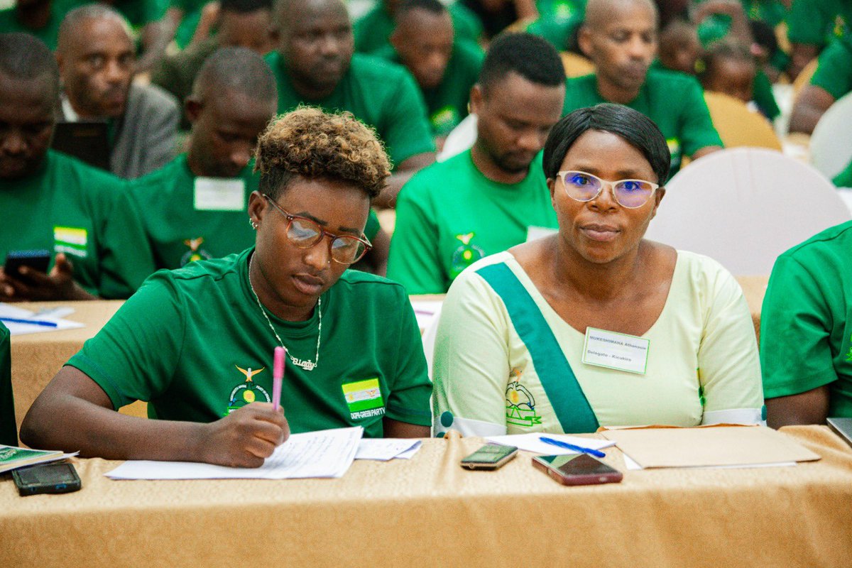 We had a wonderful political Bureau meeting today,  where representatives of <a href="/DemGreenPartyRw/">Democratic Green Party of Rwanda 🇷🇼</a> from all provinces and districts approved new party commissioners &amp; commission members ( 7 x12) plus the Commisioner General. We also had various training sessions. #Rwanda #RwOT #Rwox