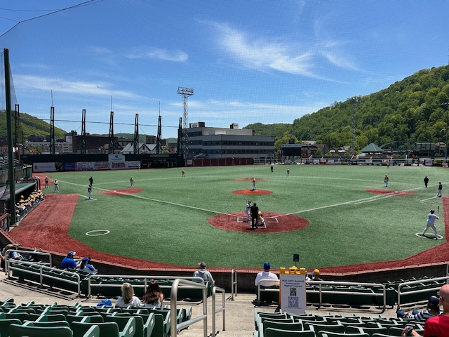 It's a beautiful day in Johnstown for some baseball!
AMCC Championship game is underway!
<a href="/PSBAthletics/">Behrend Athletics</a> holds a 5-2 lead in the bottom of the second inning