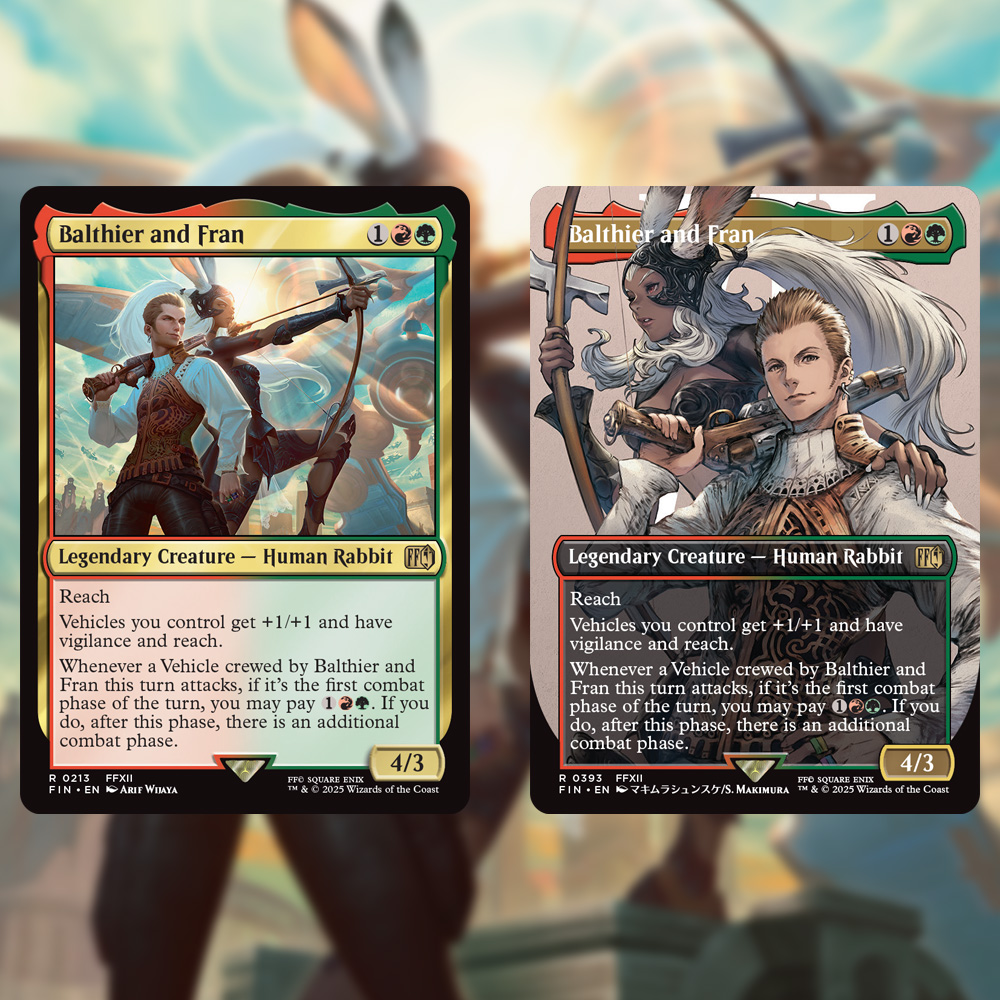 Se chiedi ai fan di FINAL FANTASY qual è la coppia più affascinante della saga, sentirai spesso rispondere “Balthier e Fran”. #MTGxFINALFANTASY #FF12