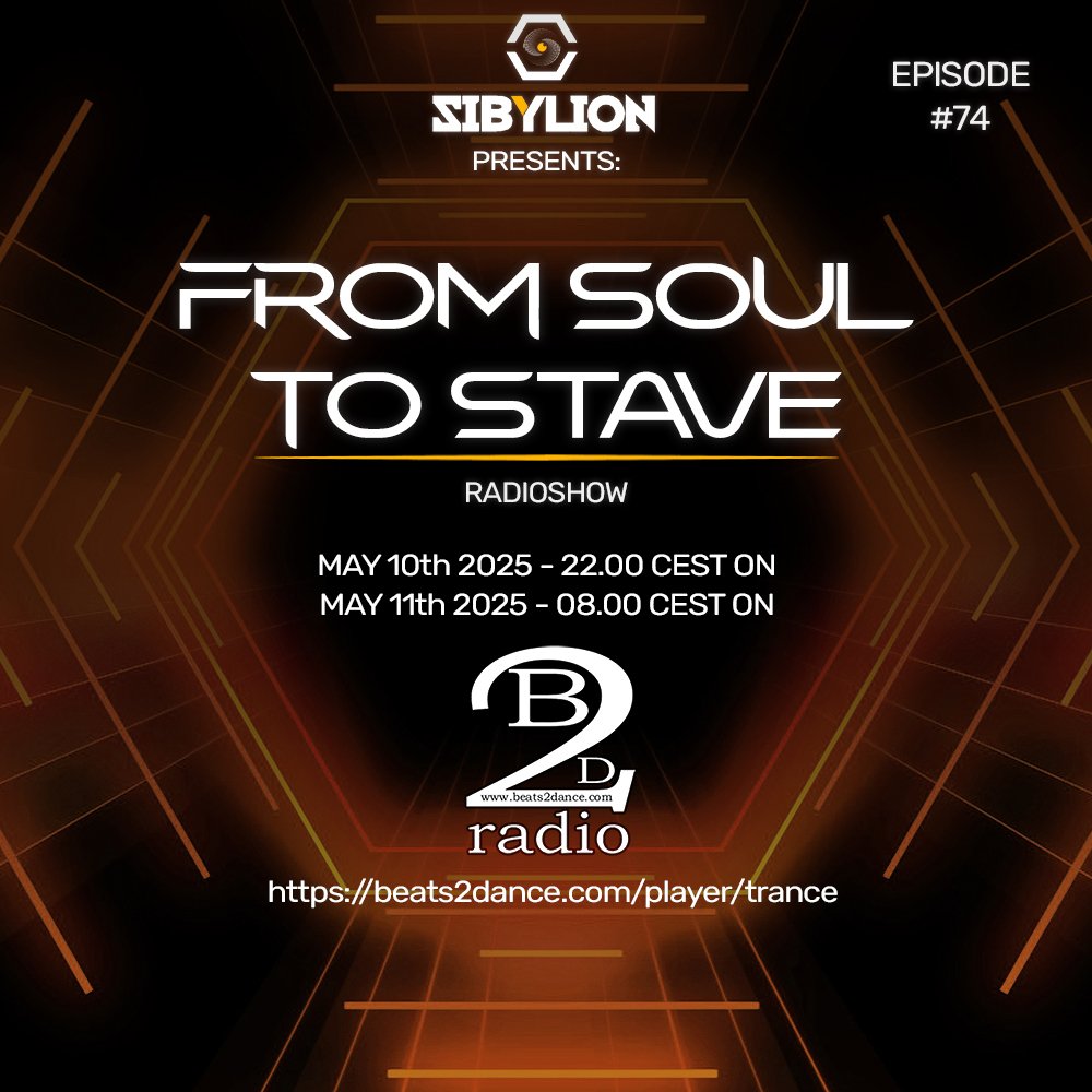 Sibylion (@sibylionmusic) on Twitter photo Weekend streaming incoming on <a href="/beats2dance2016/">Beats2dance Radio</a> ! ππ
β‘οΈβ‘οΈ beats2dance.com/player/trance
#sibylion #trancemusic #fromsoultostave #radioshow #Trance #trancefamily Weekend streaming incoming on <a href="/beats2dance2016/">Beats2dance Radio</a> ! ππ
β‘οΈβ‘οΈ beats2dance.com/player/trance
#sibylion #trancemusic #fromsoultostave #radioshow #Trance #trancefamily