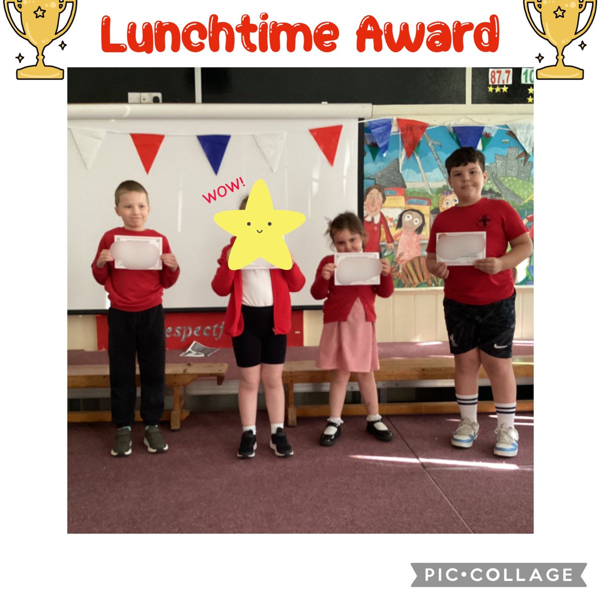FDLPrimary's tweet image. Llongyfarchiadau to our pupils for their excellent behaviour at lunchtimes ⚜️