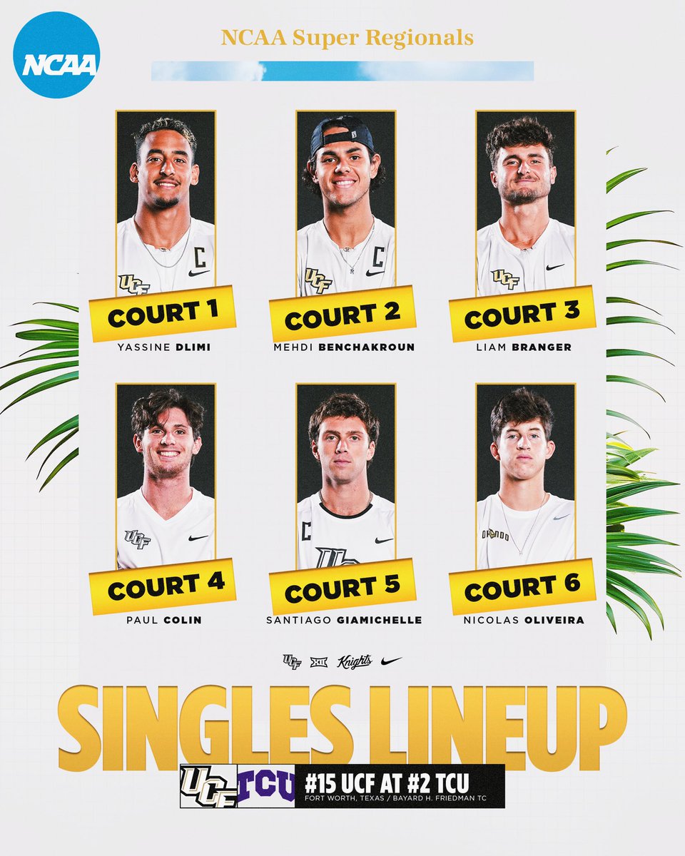 Won’t stop fighting 🤝

📊📺 linktr.ee/UCF_MTennis