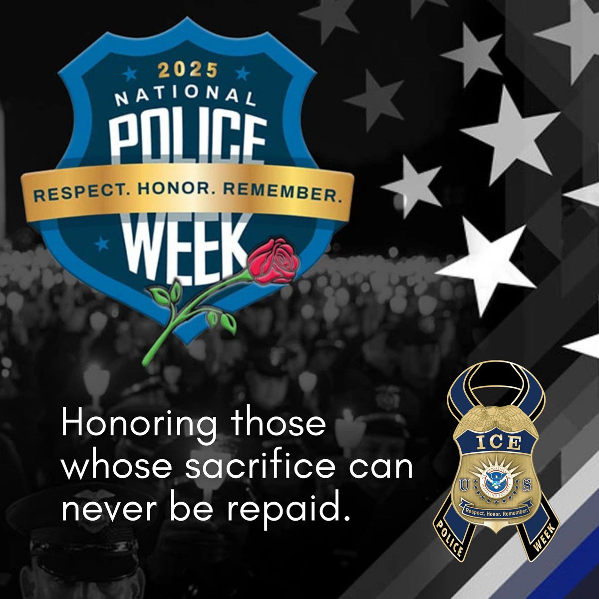 We join our law enforcement partners across the country this #NationalPoliceWeek to honor and pay tribute to the service of every officer, agent, inspector and investigator who made the ultimate sacrifice to make our communities and nation safer.

Learn about those who gave their