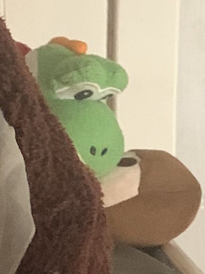 brotherlyfigure's tweet image. took a random photo earlier why the hell is yoshi kissing dan howell in the background