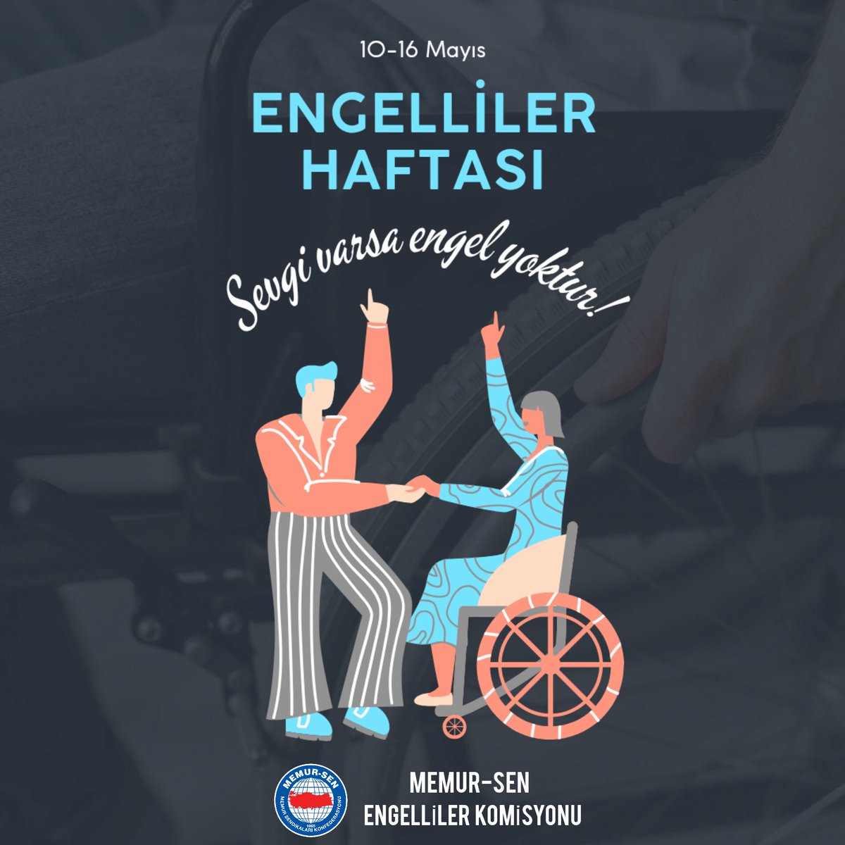 Eng Haftasında MemurSen Engelliler Kom. olarak, engellilerin toplumsal hayata tam ve etkin katılımı için eşit fırsatlar sağlamanın ve her türlü ayrımcılığın karşısında durmanın ortak sorumluluğumuz olduğuna inanıyoruz.Bu yolda kararlılıkla ilerlemeye devam edeceğiz.<a href="/MemurSenKonf/">Memur-Sen</a>