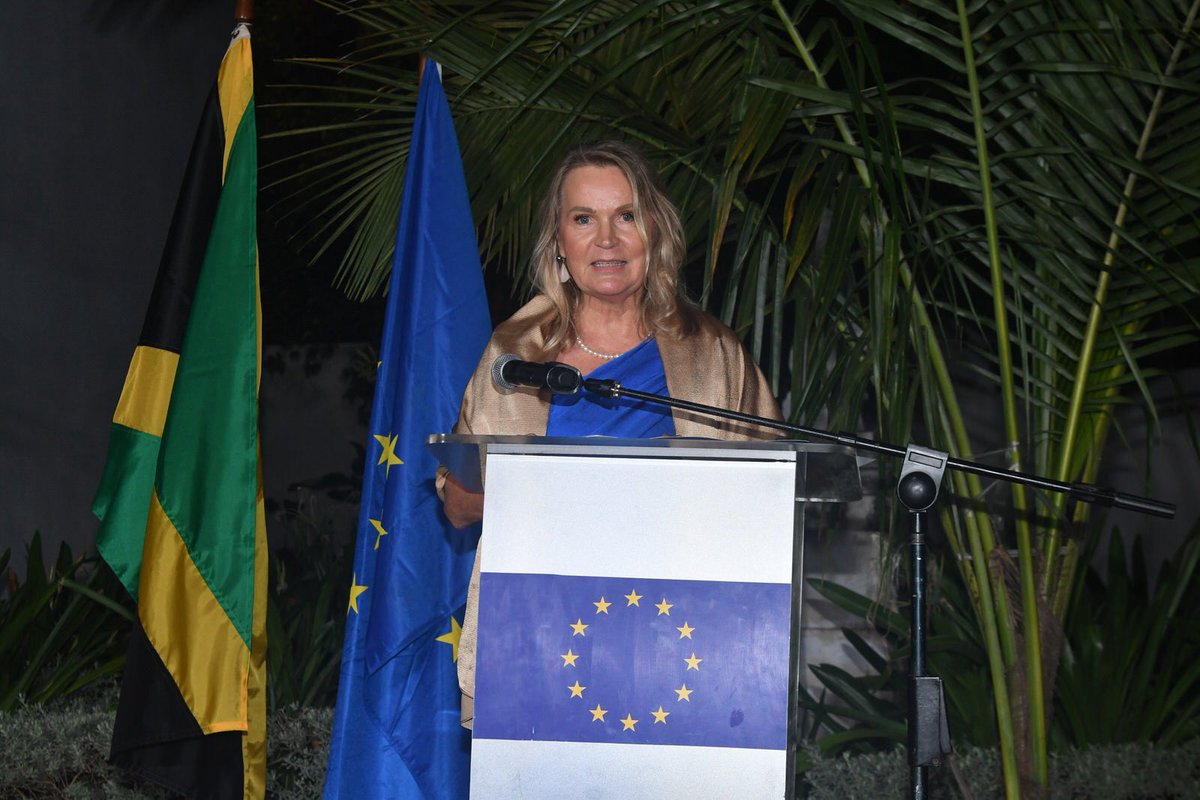 It was a momentous occasion celebrating Europe Day 2025 as well as honouring 50 years of relations between the European Union and Jamaica. 
Here’s to continued partnership and progress🥂

#EuropeDay2025 #EUandJamaicapartnership